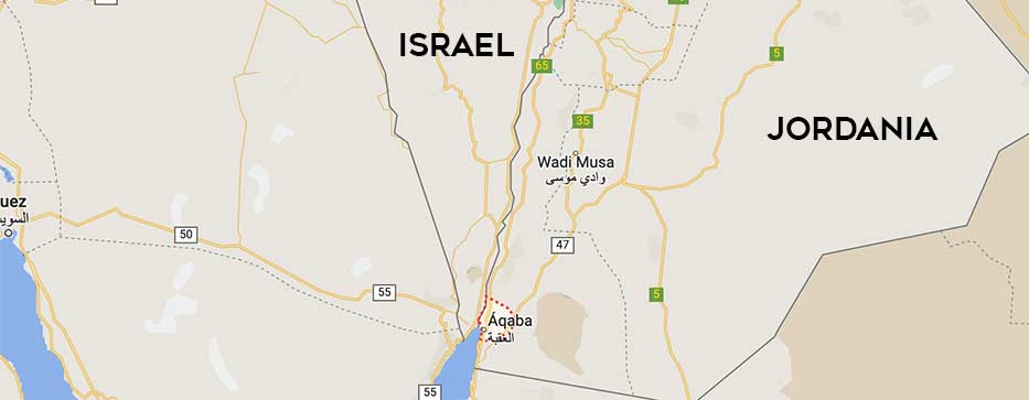 Mappa di Aqaba