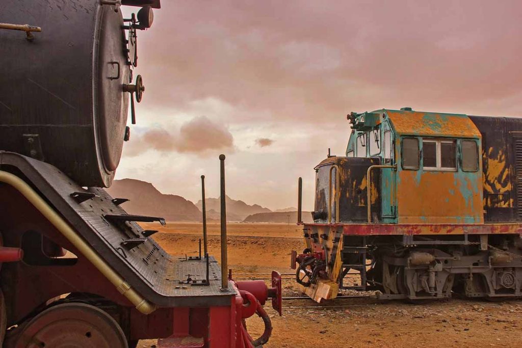 Trem utilizado no filme 'Lawrence da Arábia'