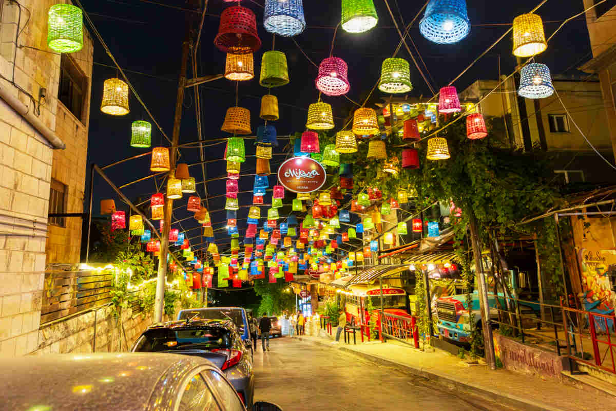 Rainbow Street calle comercial de Amman